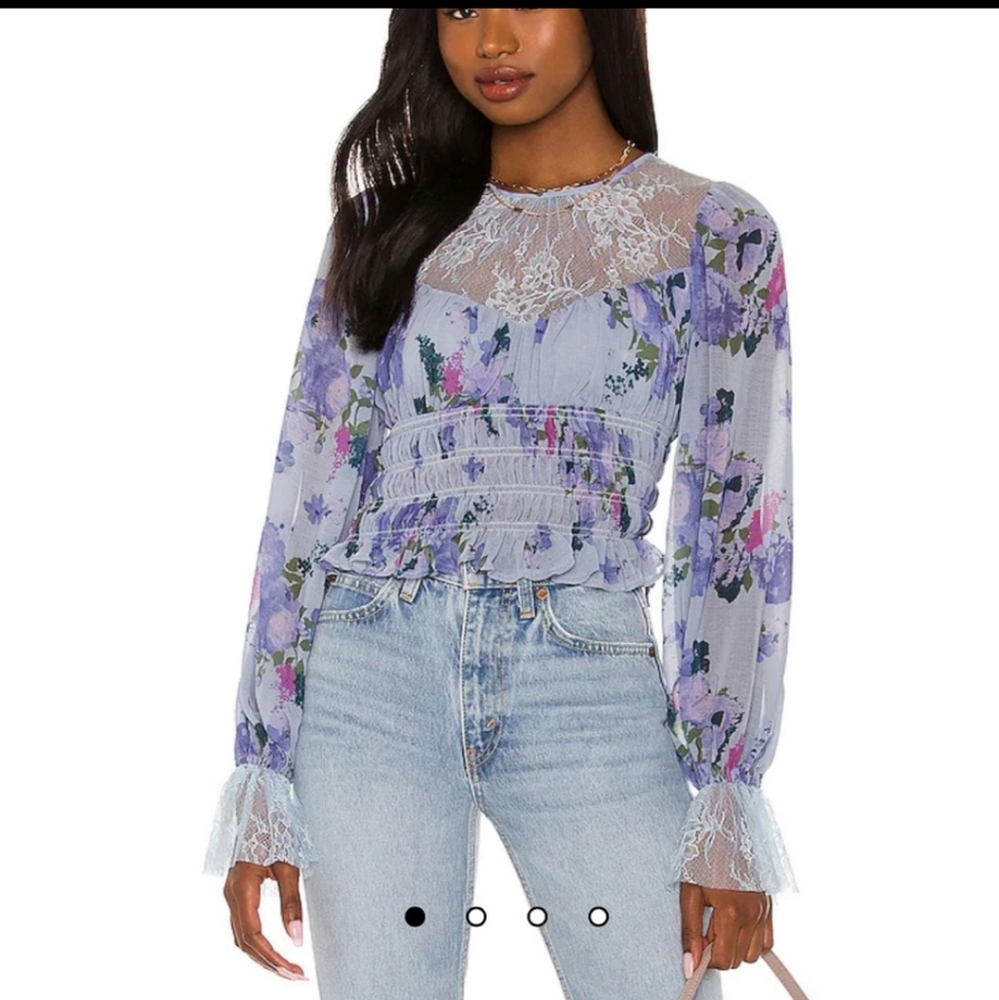 NWT Free People Daphne Blouse